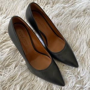 Black Coach Waverly Pumps
